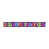 AMSCAN Banner Foil Tie Dye ' Love Peace' Feeling Groovy (7.6M)