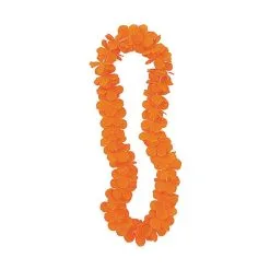 Unique Luau Flower Lei - Orange