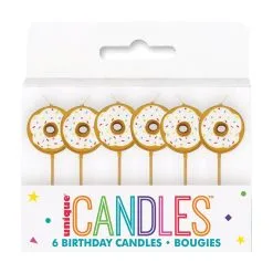 Unique 6 Donut Pick Candles