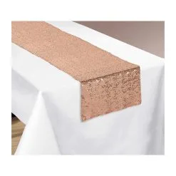 AMSCAN Table Runner Rose Gold Sequin