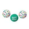 AMSCAN Happy Dots Happy Birthday Paper Lanterns 3 Pack