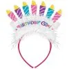 AMSCAN Birthday Cake Headband Fabric