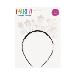 Unique Iridescent Glitter Stars Headband