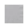 Unique Silver Beverage Napkins 2ply 20 Pack