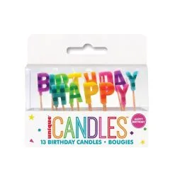 Unique Rainbow Happy Birthday 13 Pick Candles