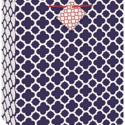 Unique Hamptons Quatrefoil Foil Gift Bag Medium