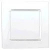 AMSCAN Mini Catering Tiny Square Plates Clear Plastic 3/ 7.6cm 40 Pack