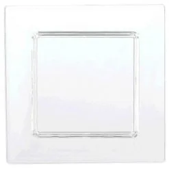 AMSCAN Mini Catering Tiny Square Plates Clear Plastic 3/ 7.6cm 40 Pack