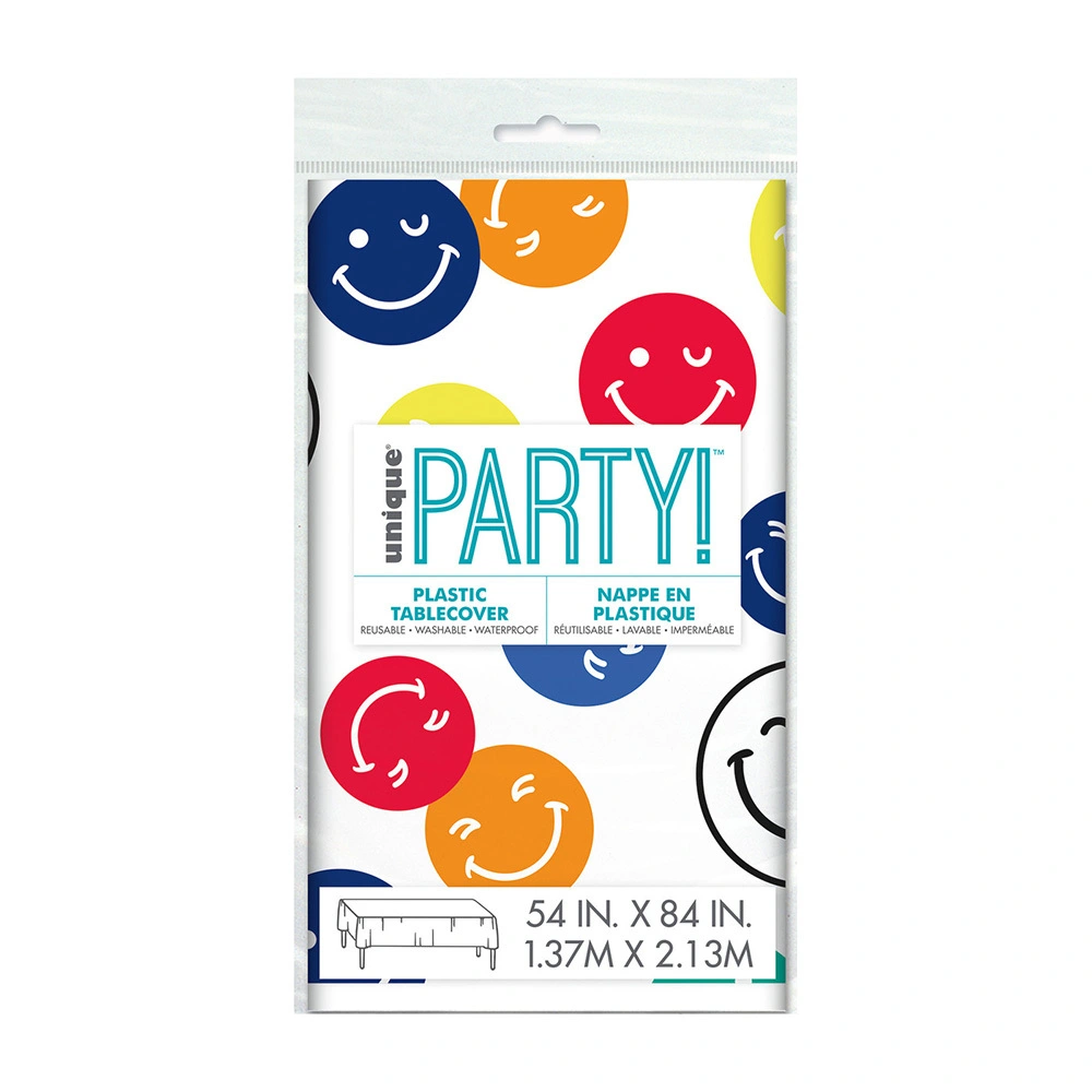 Unique Colourful Smiles Printed Tablecover 2 Unique Colourful Smiles Printed Tablecover - Image 2