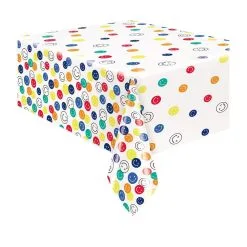 Unique Colourful Smiles Printed Tablecover