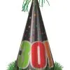 Unique ????íBirthday Cheer 30 Large Foil Cone Hat 33cm