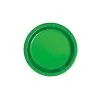 Unique Green Foil Round Paper Plates 17cm 8 Pack