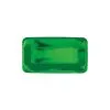 Unique Green Foil Rectangle Appetizer Paper Plates 22cm X 13cm 8 Pack
