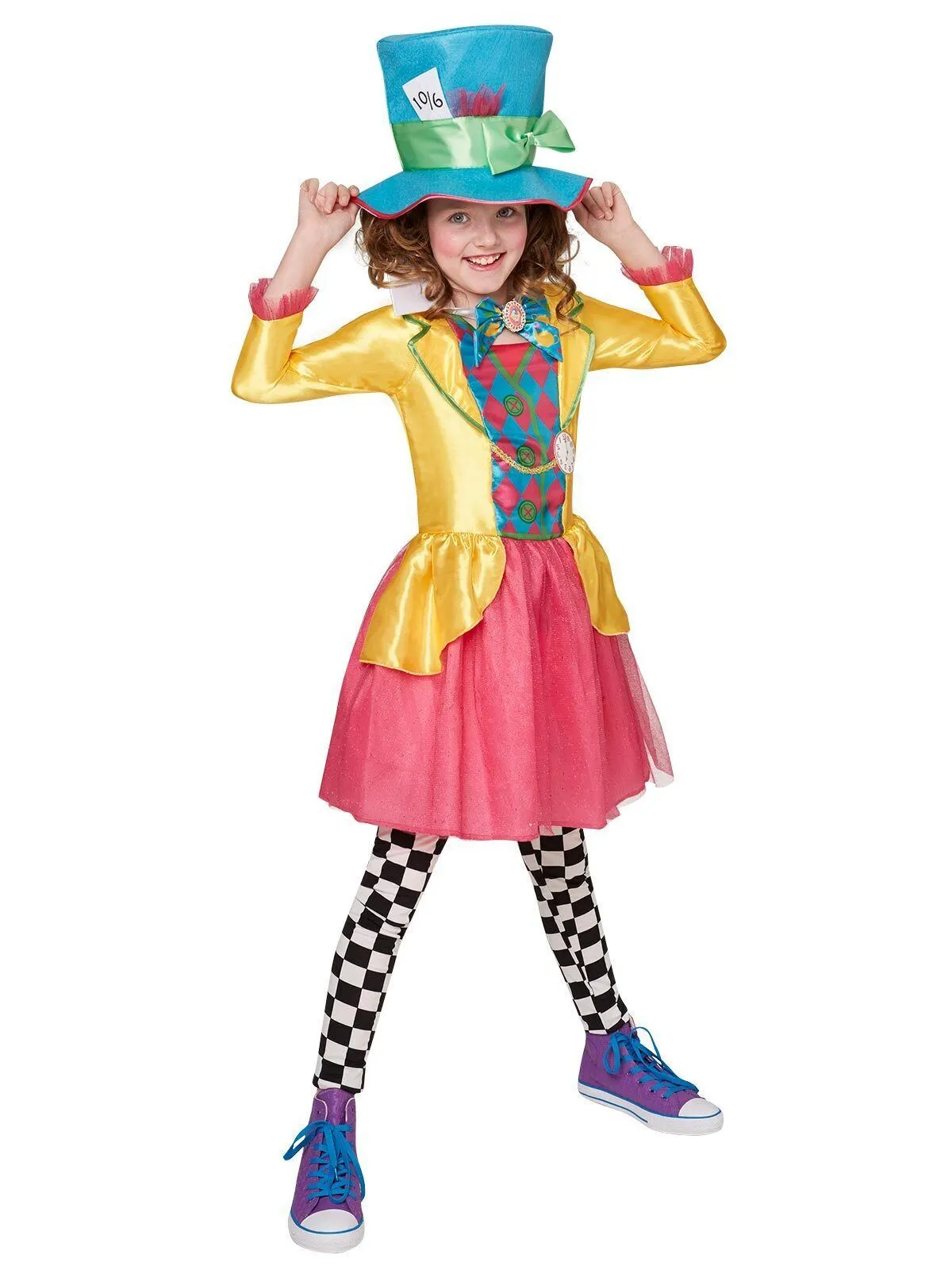 Rubies Mad Hatter Girls Deluxe Costume (Large Polybag) 1 Rubies Mad Hatter Girls Deluxe Costume (Large Polybag)
