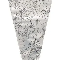 Unique Spider Web Large Cone Cello Bags 20 Pack