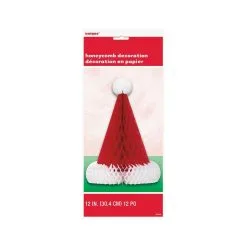 Unique Santa Hat Honeycomb Centerpiece 30cm