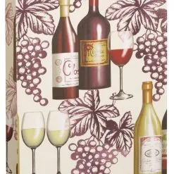 Unique Gift Bag Grape & Glass Foil Wine