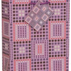 Unique Gift Bag Lavender Foil Dot Medium