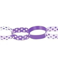 Unique Dots Paper Chain - Pretty Purple