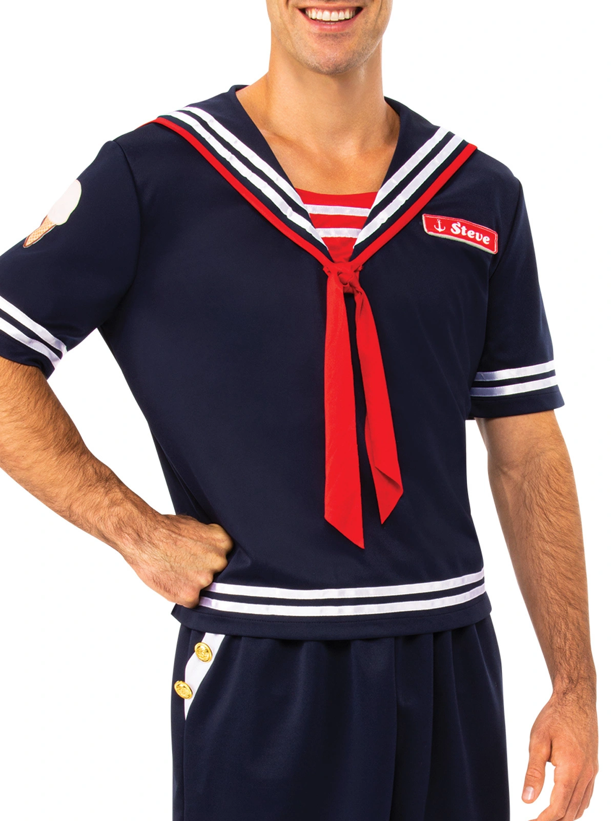 Rubies Steve Scoops Ahoy Costume Stranger Things Adult XL 3 Rubies Steve Scoops Ahoy Costume Stranger Things Adult XL - Image 3