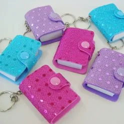 Unique 32 Sequin Notebook Keyrings