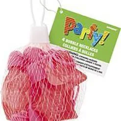 Unique Star Bubble Necklaces - Net Bag 4 Pack