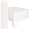 AMSCAN Plastic Table Roll Frosty White