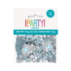 Unique Floral Elephant Baby Shower Blue Confetti 14g -Party Decoration Shop 78390 1