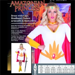 Unique Warrior Princess Costume Adult Amazon Costume -Party Decoration Shop 81204 2