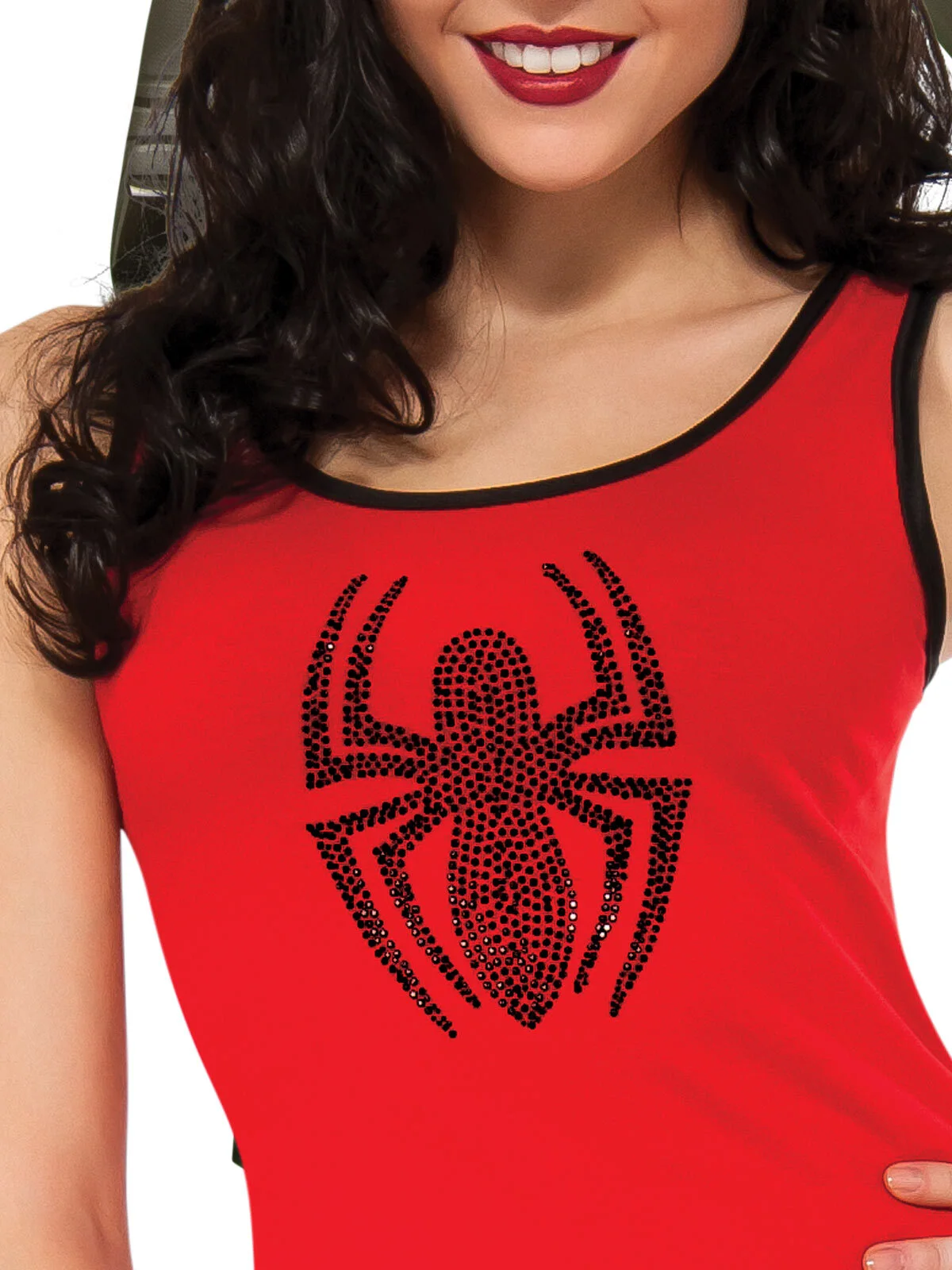 Rubies Spider-Girl Rhinestone Tank Dress Adult 2 Rubies Spider-Girl Rhinestone Tank Dress Adult - Image 2