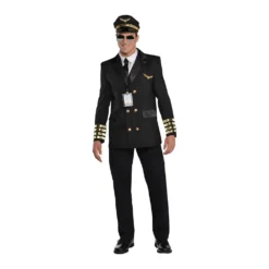 Party Decoration Shop 14 AMSCAN Costume Captain Wingman Pilot Men's Large