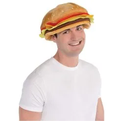 AMSCAN Cheeseburger Hat