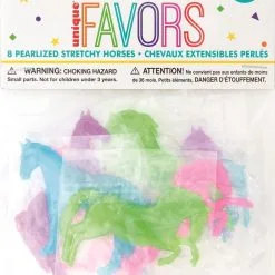Unique 8 Pearlized Stretchy Horses
