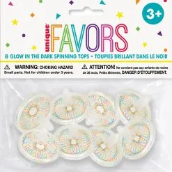 Unique 8 Spin Tops - Glow