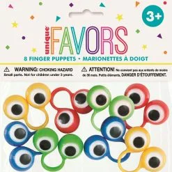 Unique 8 Googly Eyes Finger Puppets