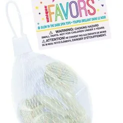 Unique 8 Spin Tops - Glow - Net Bag