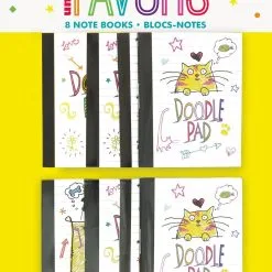 Unique 8 Doodle Pad Note Books