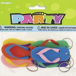Unique 6 Flip-Flop Keychains
