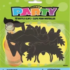 Unique 10 Mustache Bottle Clips