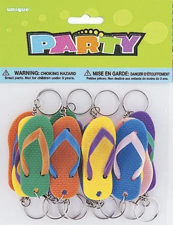 Unique 12 Flip-Flop Keychains 1 Unique 12 Flip-Flop Keychains