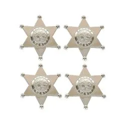 Unique Sheriff Badges 4 Pack