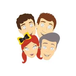 AMSCAN The Wiggles Masks Assorted Designs 8 Pack