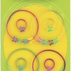 Unique 4 Gel Bracelets & 4 Gel Rings