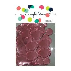 AMSCAN Confetti Circles Metallic Light Pink 2cm Foil 28g