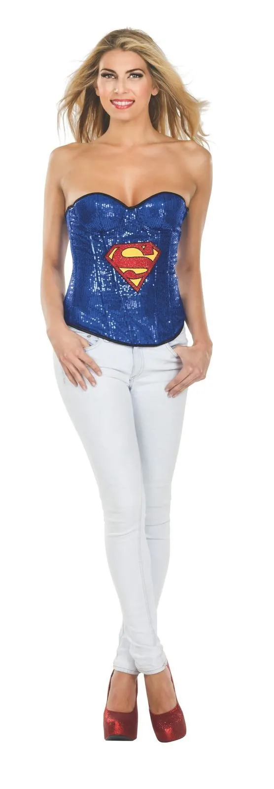 Rubies Supergirl Sequin Corset 1 Rubies Supergirl Sequin Corset