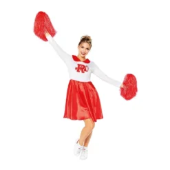 AMSCAN Costume Grease Sandy Rydell Cheerleader Women's Size 8-10 Years