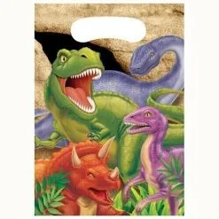 AMSCAN Dino Blast Loot Bags Pack Of 8