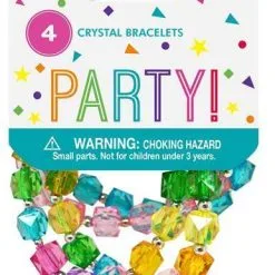 Unique Crystal Bead Bracelets 4 Pack