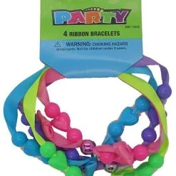 Unique 4 Ribbon Bead Bracelets