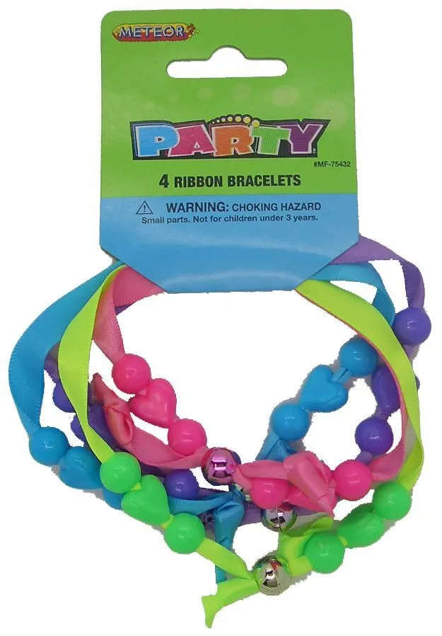 Unique 4 Ribbon Bead Bracelets 1 Unique 4 Ribbon Bead Bracelets